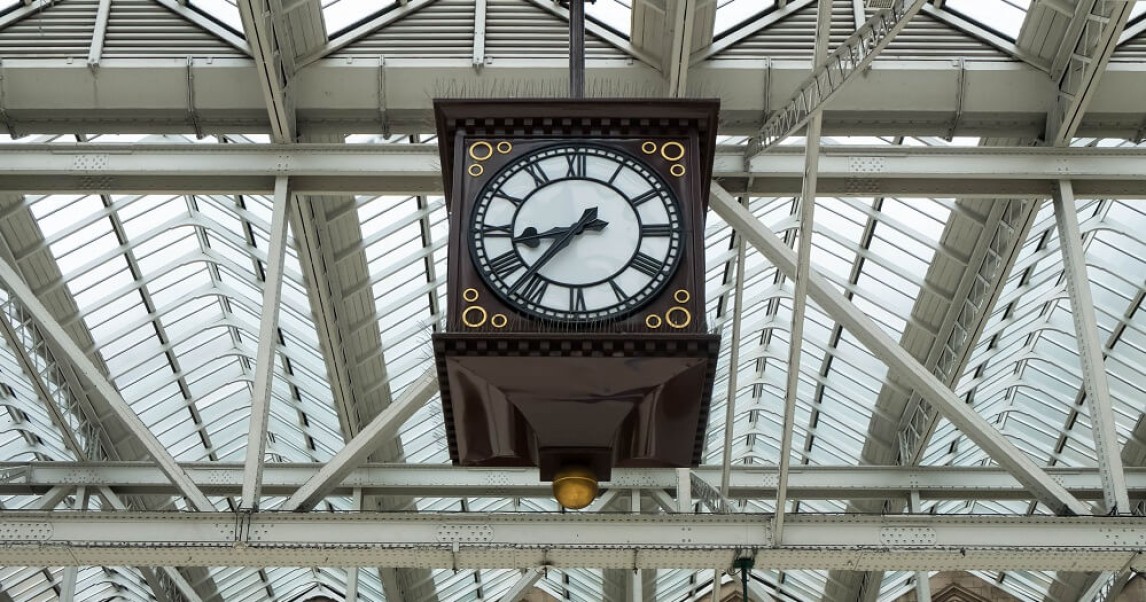 Glasgow Central station's clock