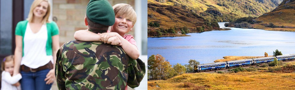 Share happy times together when you travel Scotland by rail with your Veterans Railcard.